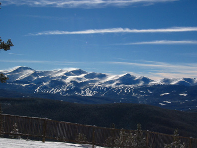 Looking at Breckenridge from Keystone